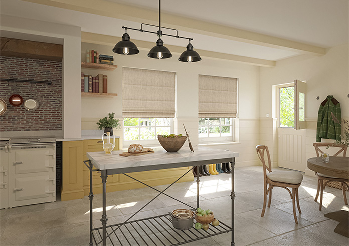 Rhea, Ochre - Twist&Fit Roman Blind - Image 6